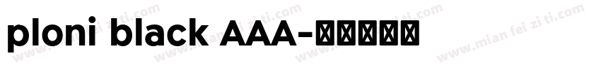 ploni black AAA字体转换